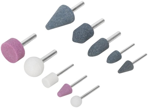 Шарошка абразивная по металлу большая и малая (уп.10шт) FIT 36466 фото 2