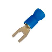 Наконечник вилочный с изолир.фланцем ПВХ, легкий ввод жилы, 1,5-2,5 кв.мм М8 (д.8,4 мм) (НВИ) | код 2B18P-EE-PVC | DKC