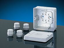 Коробка распределительная пустая 98х98х61 IP55/IP65 серая (D 9040) | код 6000004 | HENSEL