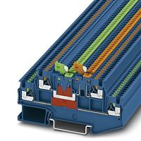 Клеммы с ножевыми размыкателями PTT 1,5/S-2MT BU | код 3210352 | PHOENIX CONTACT