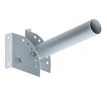 Кронштейн настенный регулируемый угол наклона диаметр трубы 60мм белый для уличного светильника | код 00029 | Переноска