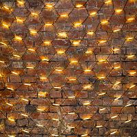 Гирлянда Сеть 2x3м, черный КАУЧУК, 432 LED ТЕПЛЫЙ БЕЛЫЙ | код 217-126 | NEON-NIGHT