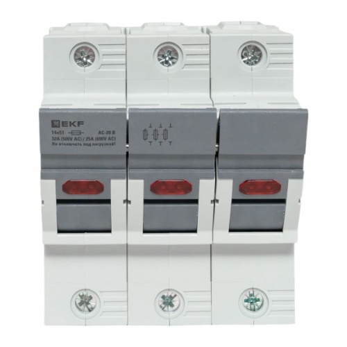 Предохранитель-разъединитель DF 14х51 3Р (тип ПВЦ) EKF | код df143-e | EKF фото 5