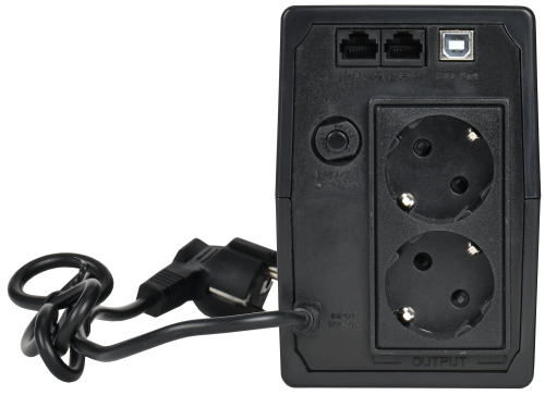 Источник бесперебойного питания Line-interactive 800ВА/480Вт , фаза 1/1, LCD дисплей, с АКБ 1х9AH, USB, Schuko | код EET-0800VA-1-001-S | ITK фото 3