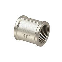 Муфта соединительная латунь внутр. резьба 1 1/4дюйм еврослот никель | код 38391 | RTP