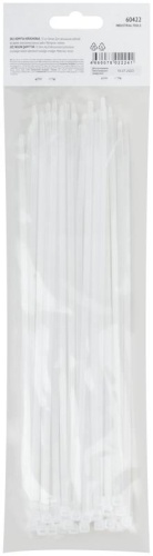 Хомуты нейлоновые, белые для проводов, 50 шт., 250X3 | код 60422 | FIT фото 4