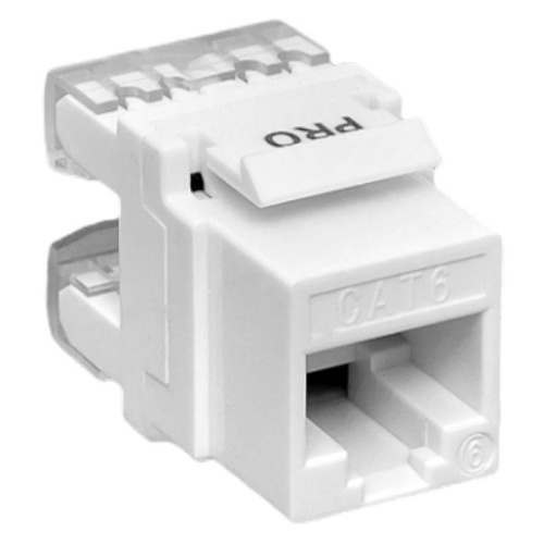 Модуль Keystone RJ45 кат.6 неэкранир. 110 IDC 180град. бел. TERACOM PRO | код TRP-KSTN-180D-6UTP-WH | EKF