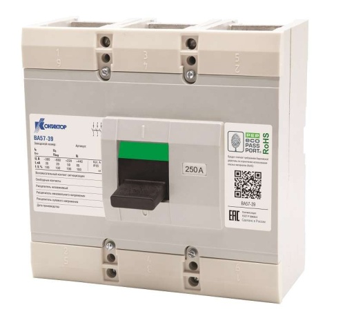 Выключатель автоматический ВА57-39-341210-400А-660/380AC-4000А-НР230AC | код L630-0117 | Контактор
