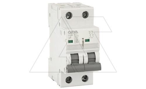 Авт. выключатель GYM8-2P-20C, 2P, 20A, хар-ка C, 4,5kA, 2M | код GYM82P20C | GEYA