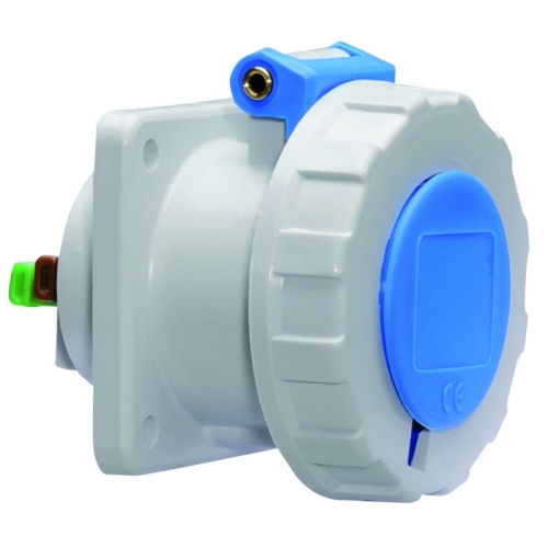 Розетка встраиваемая 16A, 3р(2P+PE), 6h, 230V, IP67 75х75 QC Bals 13734 | код 13734 | Bals