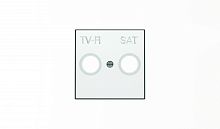 Накладка для TV-R-SAT розетки, серия SKY, цвет альпийский белый 8550.1 BL | код 2CLA855010A1101 | ABB