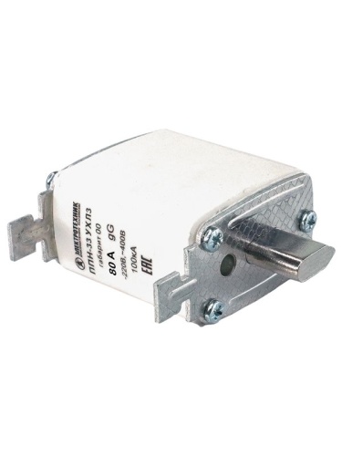 Вставка плавкая ППН-33 УХЛ3 80А габарит 00 IP00 Электротехник ET522689 Вставка плавкая ППН-33 УХЛ3 80А габарит 00 IP00 Электротехник ET522689