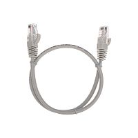 Патч-корд U/UTP, CAT 5e, RJ45-RJ45, 26AWG, LSZH, серый, 0,5м REXANT | код 02-0100-05 | REXANT