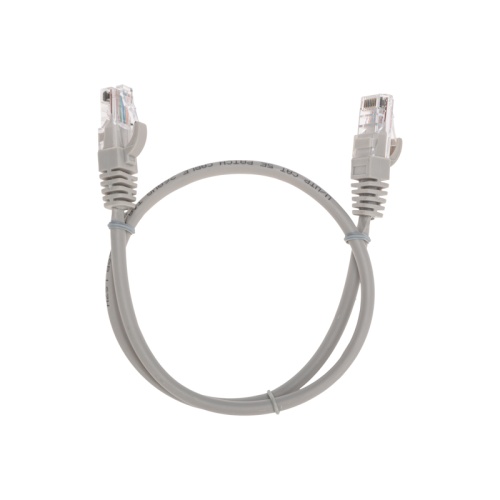 Патч-корд U/UTP, CAT 5e, RJ45-RJ45, 26AWG, LSZH, серый, 0,5м REXANT | код 02-0100-05 | REXANT