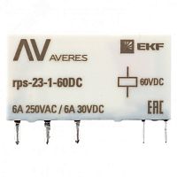 Реле промежуточное РП slim 23/1 6A 60В DC | код rps-23-1-60DC | EKF