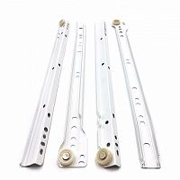 Комплект роликовых направляющих 400мм бел. (уп.1шт) Tech-Krep/Zitar 130863