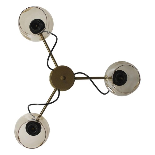 Светильник Мирра 131 зол. (Плафон 8268) НСБ 01-3х60-228 Е27 потолочный | код 1005405270 | Элетех