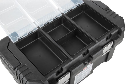 Ящик для инструмента пластиковый 20дюйм 500х280х225мм металл. замки. алюм. ручка FIT 65589 фото 7 Ящик для инструмента пластиковый 20дюйм 500х280х225мм металл. замки. алюм. ручка FIT 65589 фото 7