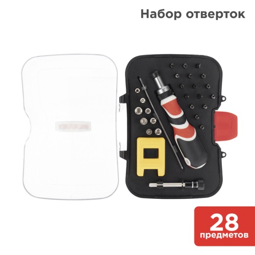 Набор отверток 28 предметов REXANT | код 12-4772 | REXANT