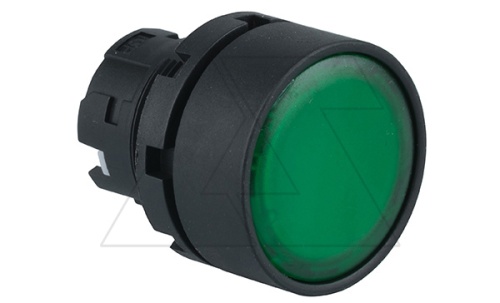 Головка кнопки PB3E, плоская, зеленая, без фиксации, с подсветкой, 22mm, IP65 | код PB3E-FM1S00/G | АРТ Головка кнопки PB3E, плоская, зеленая, без фиксации, с подсветкой, 22mm, IP65 | код PB3E-FM1S00/G | АРТ