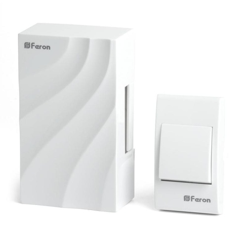 Звонок с кнопкой электромеханический проводной, 230V белый 119х70х37мм, DB-102 | код 48806 | Feron Звонок с кнопкой электромеханический проводной, 230V белый 119х70х37мм, DB-102 | код 48806 | Feron
