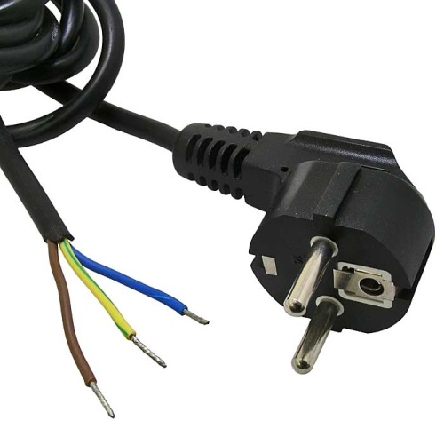 Шнур сетевой с угловой вилкой CEE7/7 неоконцованный RUICHI SCZ, 1.8 м, 3х0.75 мм2 | код 79816 | Ruichi Шнур сетевой с угловой вилкой CEE7/7 неоконцованный RUICHI SCZ, 1.8 м, 3х0.75 мм2 | код 79816 | Ruichi