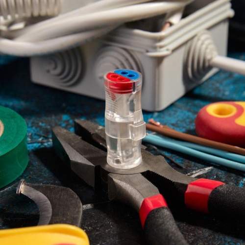 Экспресс-клемма проходная разъемная СМК 2273-2x2R 2п 2х2-проводная 0.5-2.5кв.мм (блист.5шт) Rexant 07-5243-5 фото 5 Экспресс-клемма проходная разъемная СМК 2273-2x2R 2п 2х2-проводная 0.5-2.5кв.мм (блист.5шт) Rexant 07-5243-5 фото 5