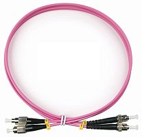 Cabeus FOP-50-OM4-FC-ST-1,5m Шнур оптический duplex FC-ST 50/125 mm OM4 1,5м LSZH | код 9131c | Cabeus