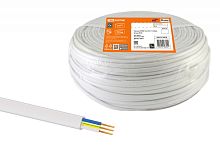 Провод ПГВВП 3х4 ГОСТ (бухта 100м) белый | код SQ0127-0558 | РЭМЗ ТМ