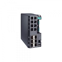 Коммутатор EDS-4014-4GS-2QGS-LV-T Managed Gigabit Ethernet switch with 8 10/100BaseT(X) ports, 4 100/1000BaseSFP ports, 2 1000/2500BaseSFP ports, dual power inputs 12/24/48 VDC, t: -40/75 | код 00-06142044 | MOXA