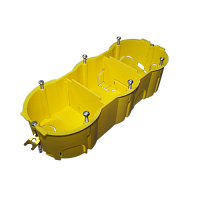 Подрозеточная коробка в стену для суппорта 45х135, желтая | код TWT-BX45x135-YL | TWT