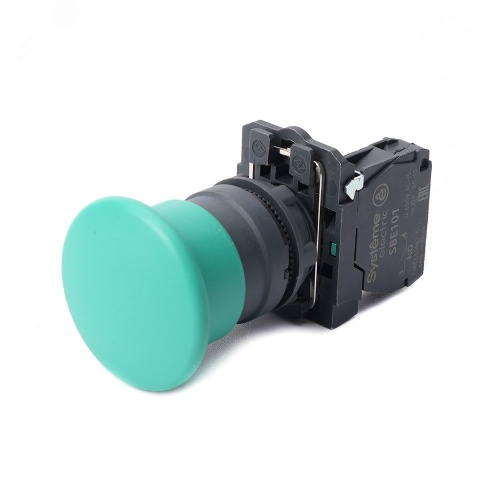 Кнопка с гриб головкой SB5 в сборе 22мм 40мм зеленая с возвратом пластик 1НО | код SB5AC31 | Systeme Electric Кнопка с гриб головкой SB5 в сборе 22мм 40мм зеленая с возвратом пластик 1НО | код SB5AC31 | Systeme Electric
