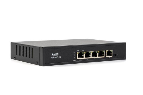 SKAT PoE-4E-1G коммутатор PoE Plus, мощность 65Вт, порты: 4-Ethernet, 1-Uplink | код 4070 | БАСТИОН SKAT PoE-4E-1G коммутатор PoE Plus, мощность 65Вт, порты: 4-Ethernet, 1-Uplink | код 4070 | БАСТИОН