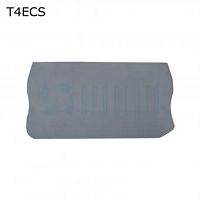 Крышка торцевая для 2-контактной пружинной клеммы 4 мм2, серая | код T4ECS | ПРОВЕНТО