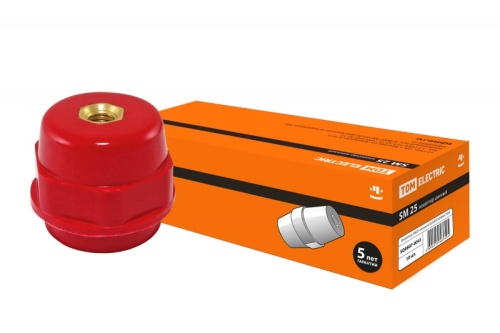 Изолятор SM25 силовой Н25хD27хМ8мм TDM | код SQ0807-0043 | TDM