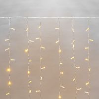 Гирлянда Светодиодный Дождь 2х3м, постоянное свечение, прозрачный провод, 230 В, диоды ЖЁЛТЫЕ | код 235-151-6 | NEON-NIGHT