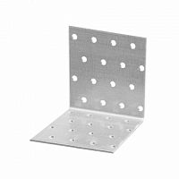 Уголок крепежный равносторонний 60х50х50х2 мм, оцинкованный - накл. Tech-Krep | код 128095 | Tech-KREP