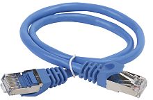 ITK Коммутационный шнур (патч-корд) кат.6 FTP PVC 15м синий | код PC03-C6F-15M | IEK
