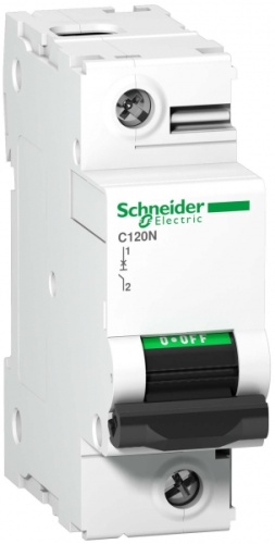 Выключатель автоматический однополюсный C120N 125А D 10кА | код. A9N18381 | Schneider Electric 