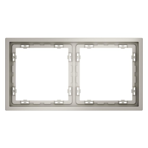 Рамка 2-м S70 пластик. кашемир Voltum VLS100203