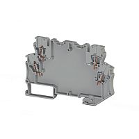 327 029, Клемма для произвольной электронной схемы 2 входа, 2 выхода, c LED, 4 мм.кв., (Серый), MDB 4L | код 0.0.0.3.27029 | KLEMSAN