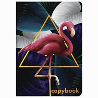 Тетрадь 40 л. в клетку обложка SoftTouch, фольга, бежевая бум. 70 г/м2, сшивка, А5 (147х210 мм), FLAMINGO, BRAUBERG, 403765 | код 403765 | BRAUBERG