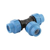 Тройник 25х25х25 для труб ПНД | код 9325 | Джилекс