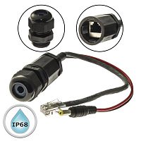 Разъём герметичный SZC RJ45M20L25-5POE, 10BASE-T,100 BASE-T, 1000 BASE-T | код 107871 | SZC