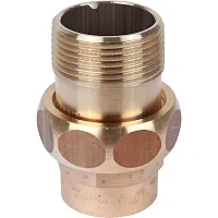 Сгон с плоским уплотнением бронза пайка 35 х 1'1/4 НР, модель 4331g (1433135114) | код RG008TBBOACIP1 | Sanha