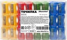 Точилка для карандашей ручная Silwerhof Box Веселые друзья 1 отверстие пластик ассорти | код 1830247 | SILWERHOF