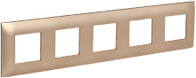 SKANDY Рамка 5-мест. SK-F05Sa песоч. IEK | код SK-M52-K98 | IEK