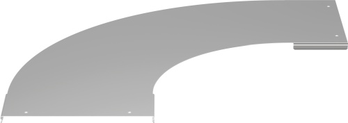 Крышка поворота лестничного LESTA 90град основание 300мм R300 | код CPG04D-4-90-300-10 | IEK