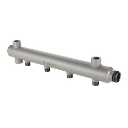 Коллектор из стали (труба ДУ-40), с м-о расст вых. 100мм, 1"х 2 вых. 1/2" нар. | код. VTc.510.BS.060402 | VALTEC