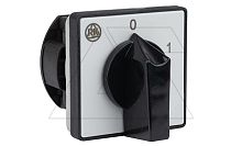 Переключатель PS 16 90 U, 1P, 20A, тип 0-1 (60°), 1NO на 1, 2.5kW(230VAC по АС-23), на дверь, фронт IP40 | код EAC631018R | Rade Koncar